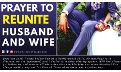 Powerful Prayer to Reunite Husband and Wife