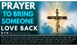 Prayer to Bring Someone Love Back