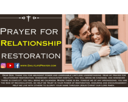 Powerful Prayer for Relationship Restoration