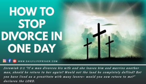 How to Stop Divorce in one day