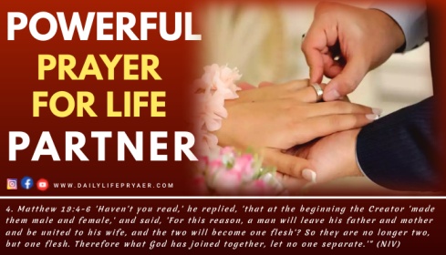 Powerful Prayer For Life Partner