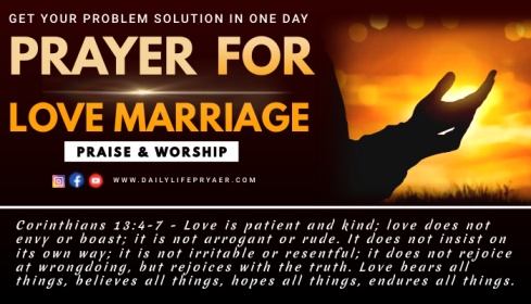 Powerful Prayer for Love Marriage