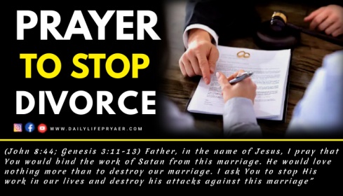 Powerful Prayer to Stop Divorce