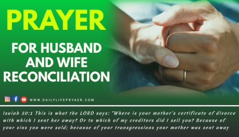 Prayer for Husband and Wife Reconciliation