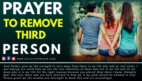 Prayer to Remove Third Person from Relationship