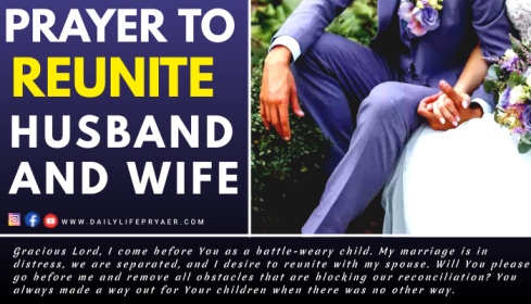 Prayer to Reunite Husband and Wife