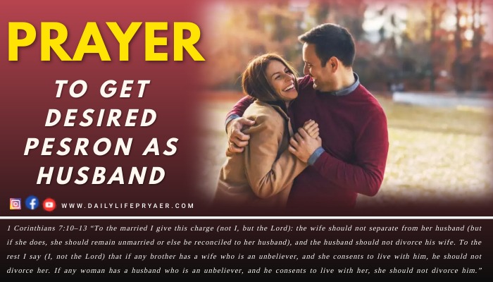 Prayer to Get Desired Person as Husband