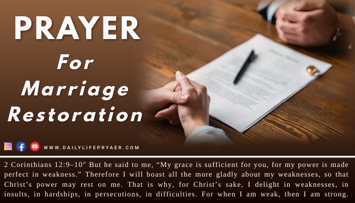 Miracle Prayer for Marriage Restoration