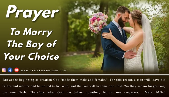 Prayer to Marry the Boy of your Choice