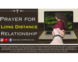 Prayer for Long Distance Relationship