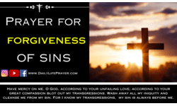 Prayer for Forgiveness of Sins