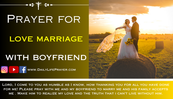 Prayer for Love Marriage with Boyfriend
