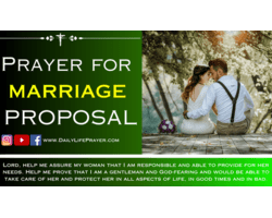 Prayer for Marriage Proposal