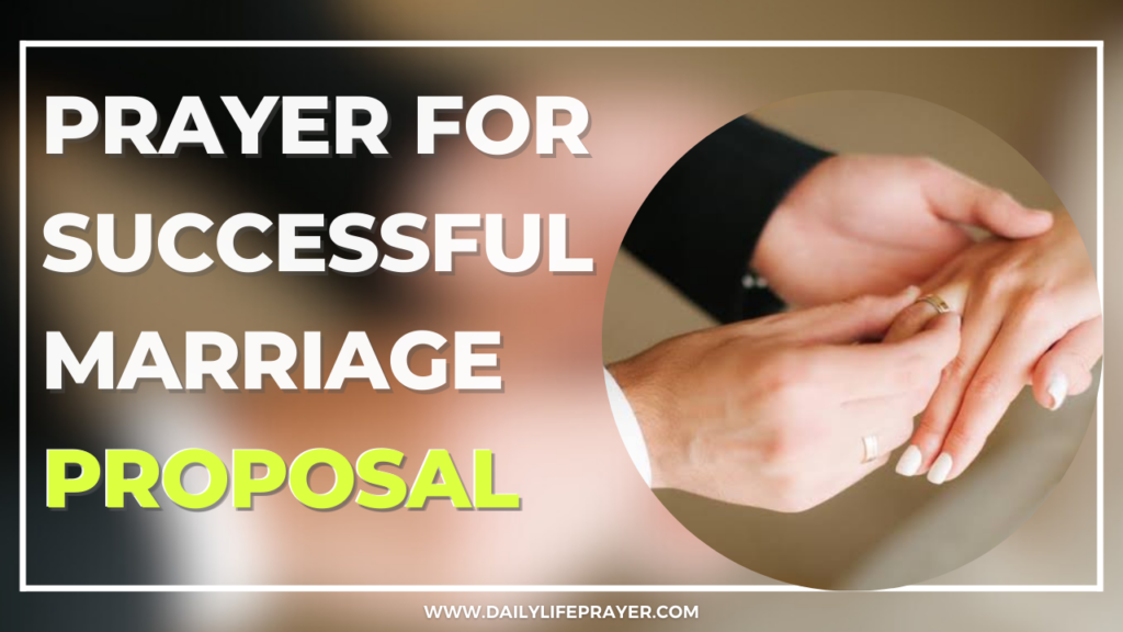 Prayer for Successful Marriage Proposal